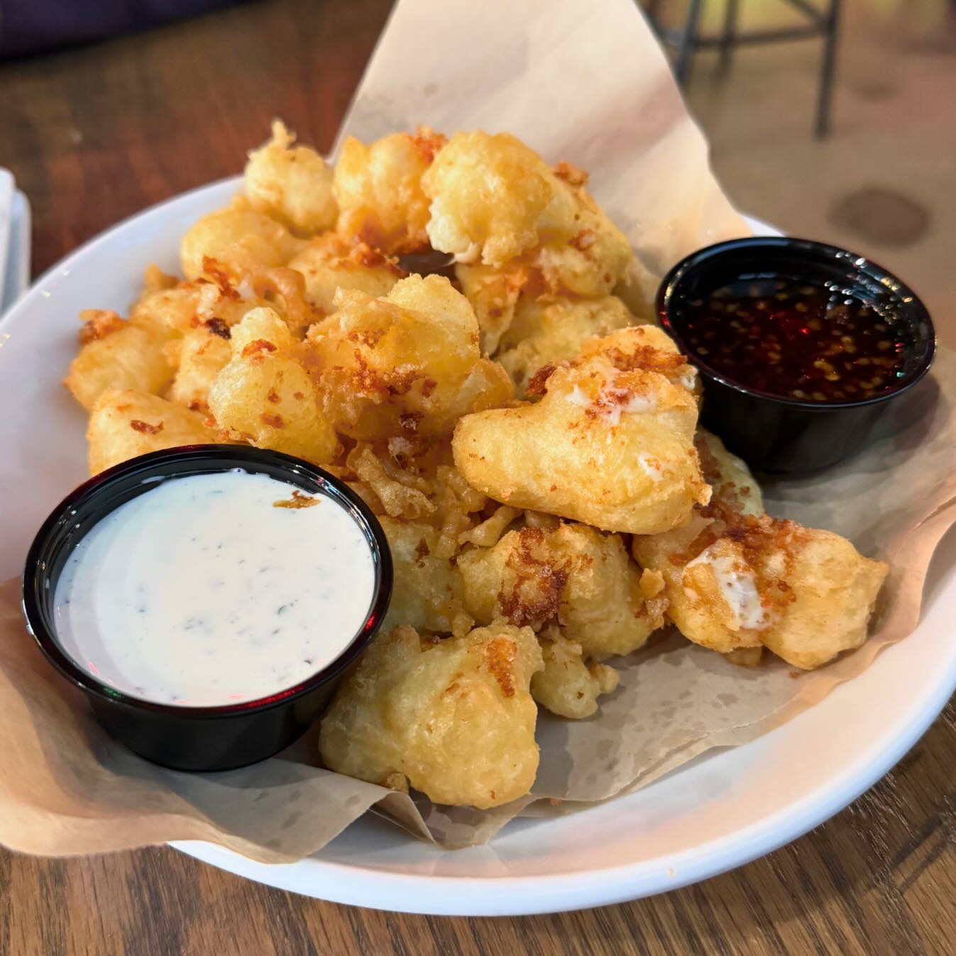 Cider-battered cheese curds 🧀