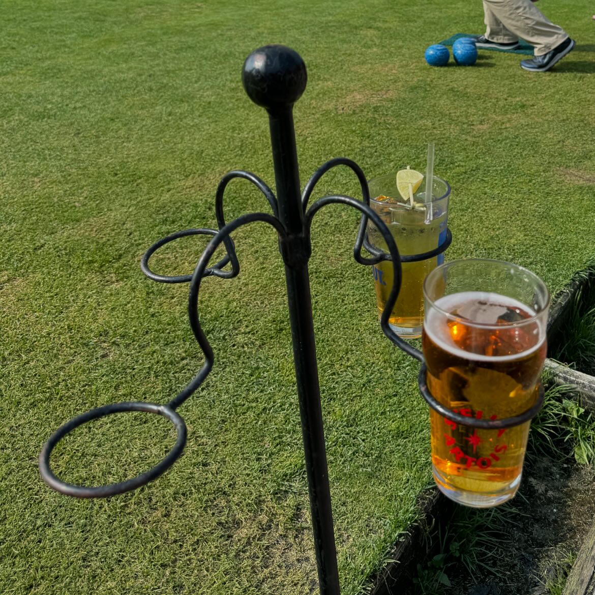 Strongbow and lawn bowling